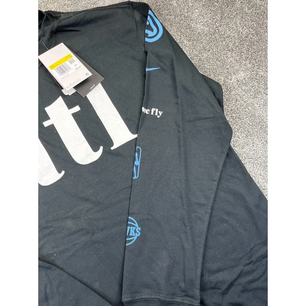 Nike Atlanta Hawks 2023/24 City Edition Long Sleeve T-shirt Size Small NEW NWT‎